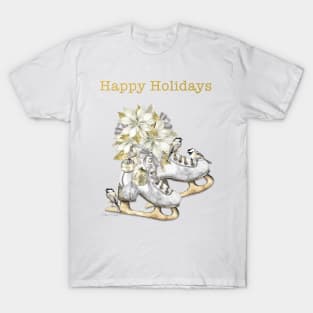 Gold And Silver Skates T-Shirt